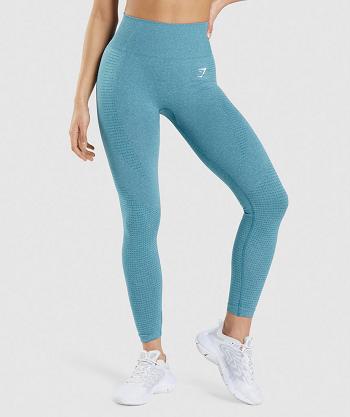 Legginsy Damskie Gymshark Vital Seamless 2.0 Turkusowe | PL 2271GSO